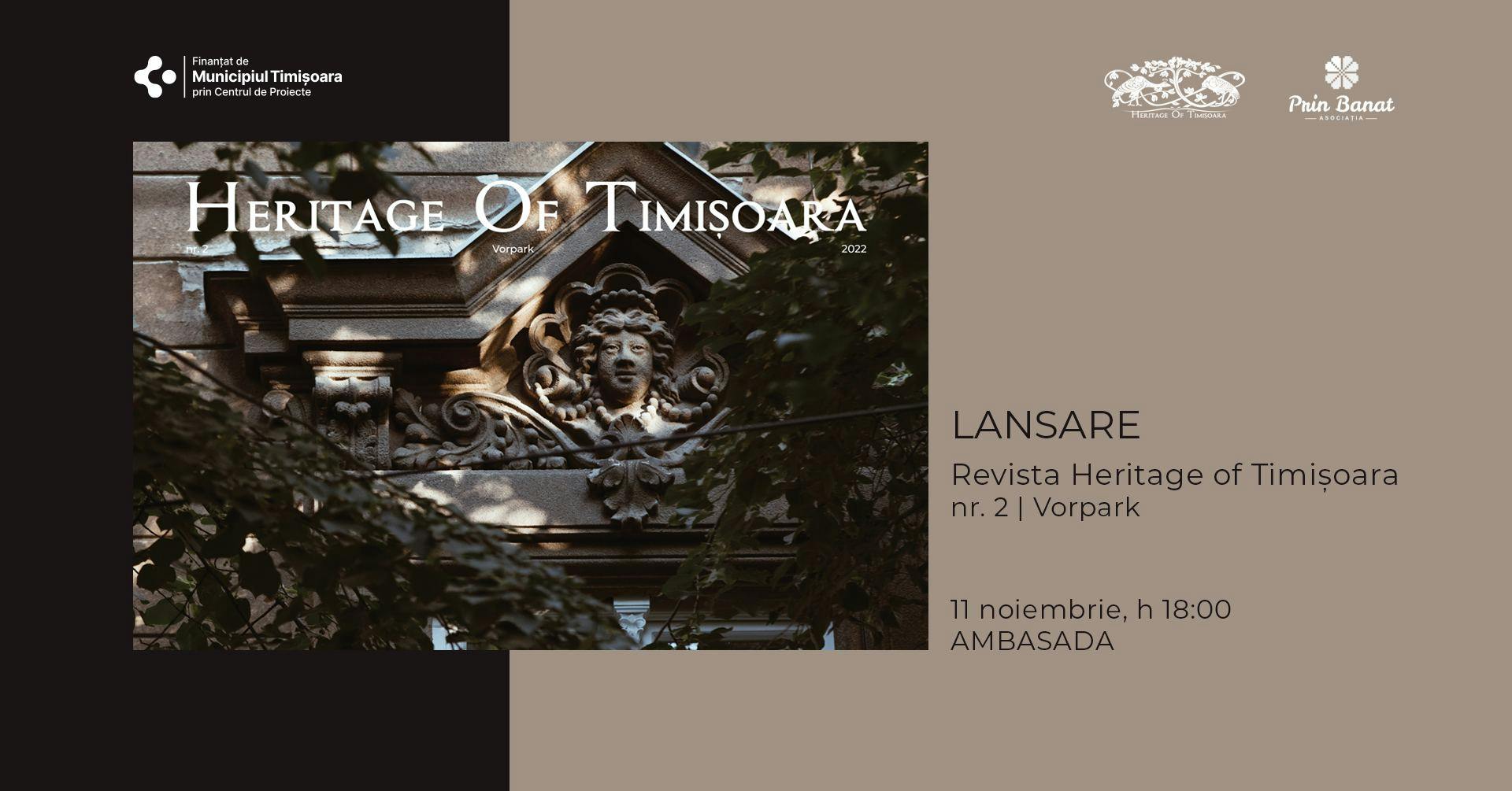 Noiembrie 11 Lansare Carte Heritage